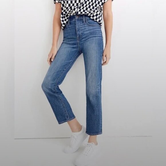 Madewell Denim - MADEWELL Classic Straight High Rise Jeans - Fawn Wash